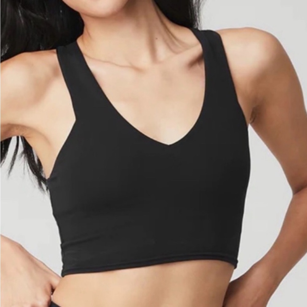 Alo Yoga Airbrush Real Bra Tank Black Medium